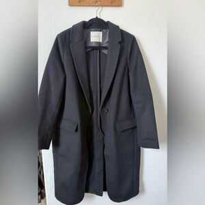 Everlane Black Wool overcoat